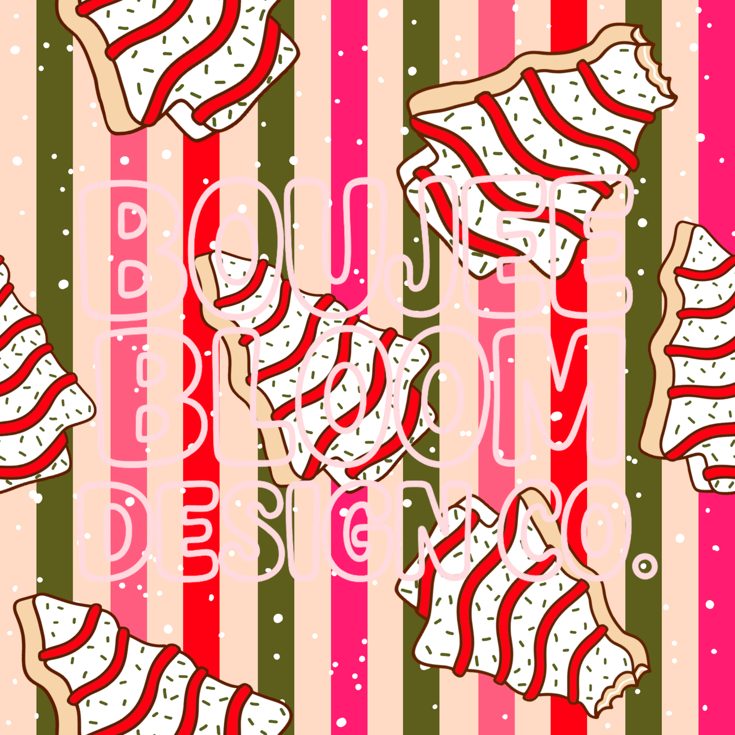 Tree Cake Stripes Seamless