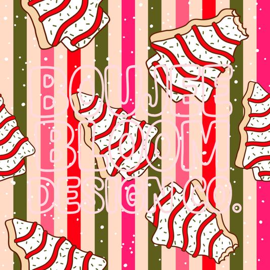 Tree Cake Stripes Seamless