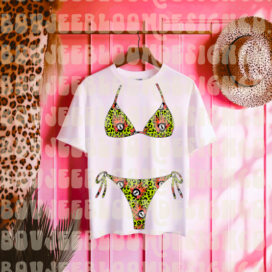 8 Ball Cheetah Bikini PNG