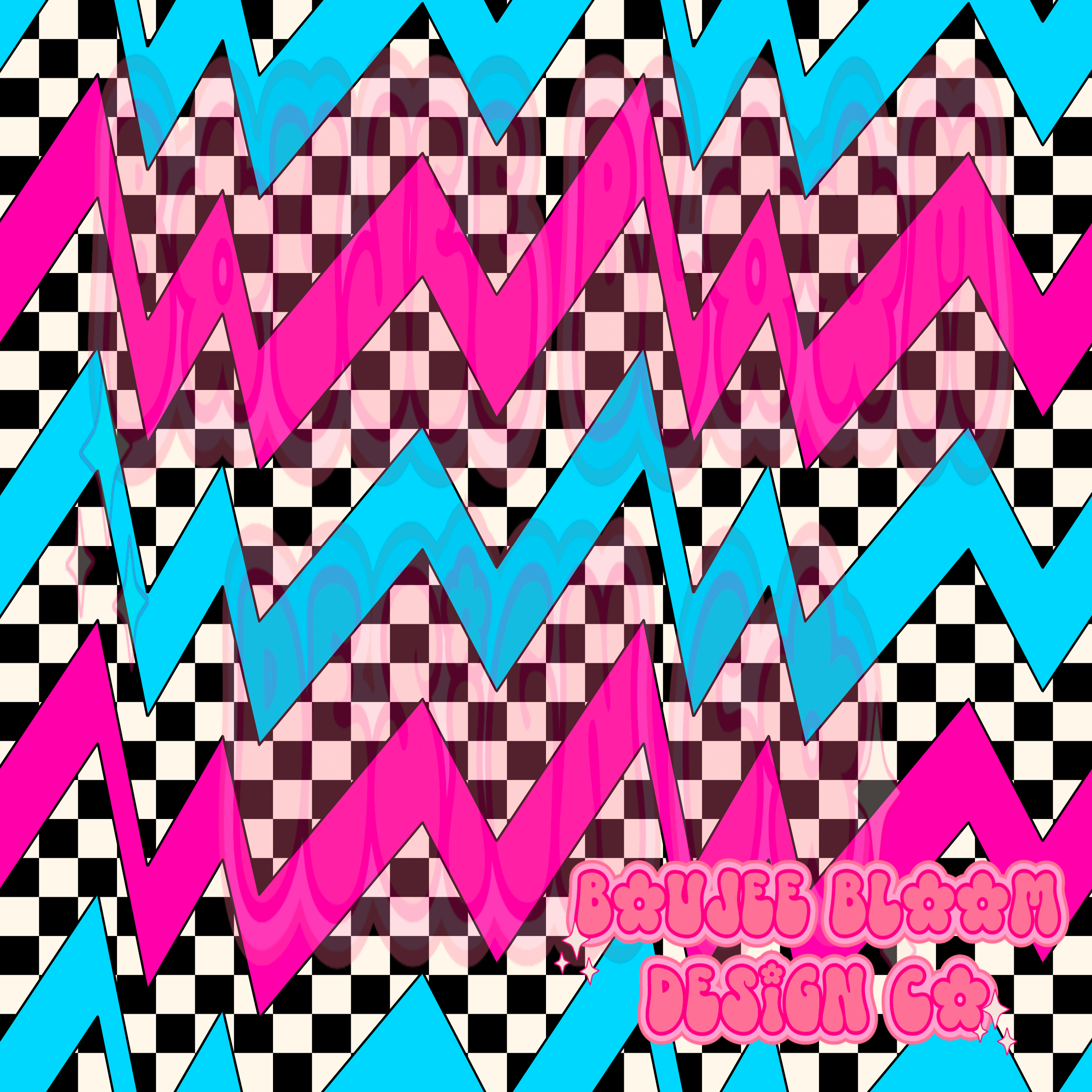 Checker Retro seamless – Boujee Bloom Design Co.