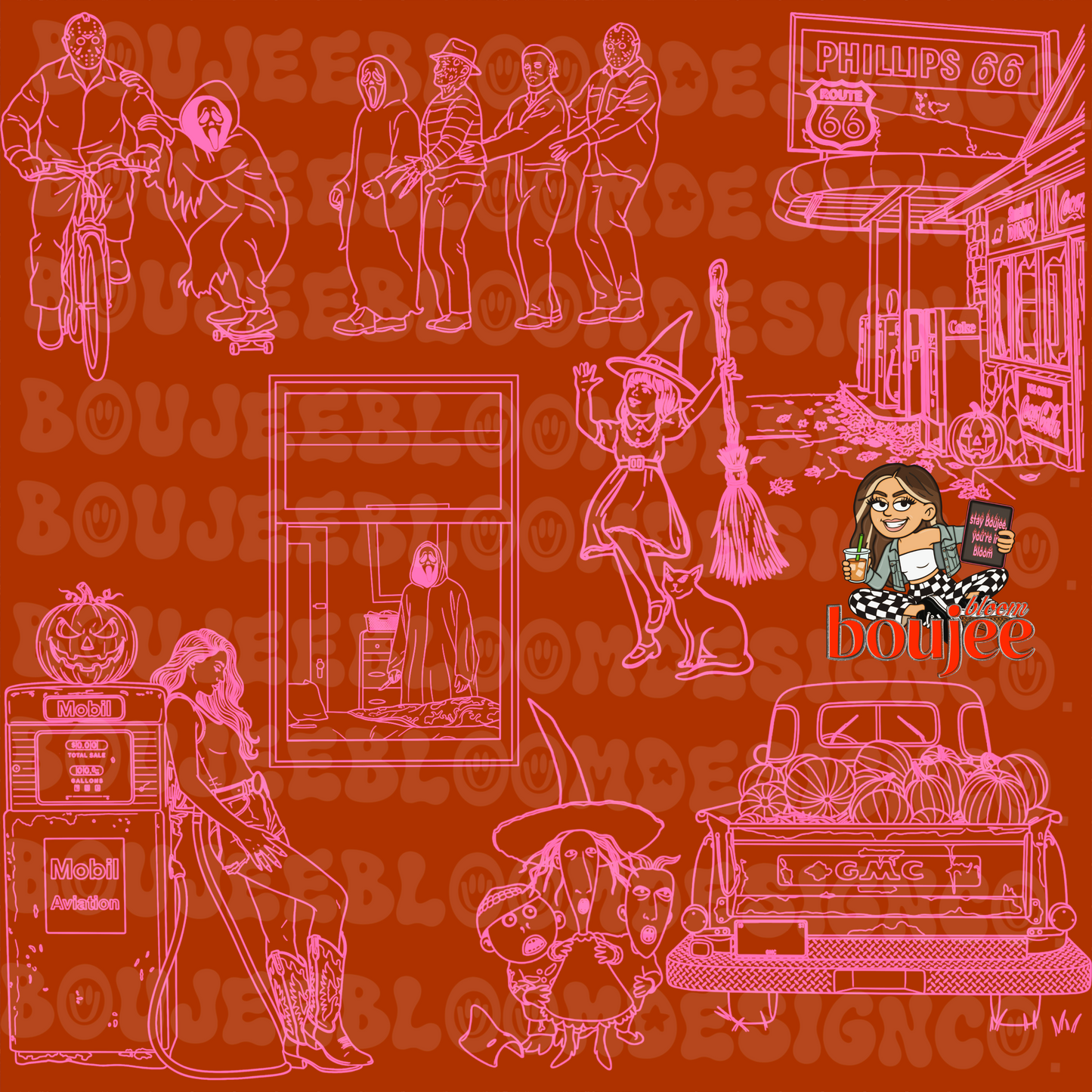 Vintage Fright Stamp Set PROCREATE ONLY