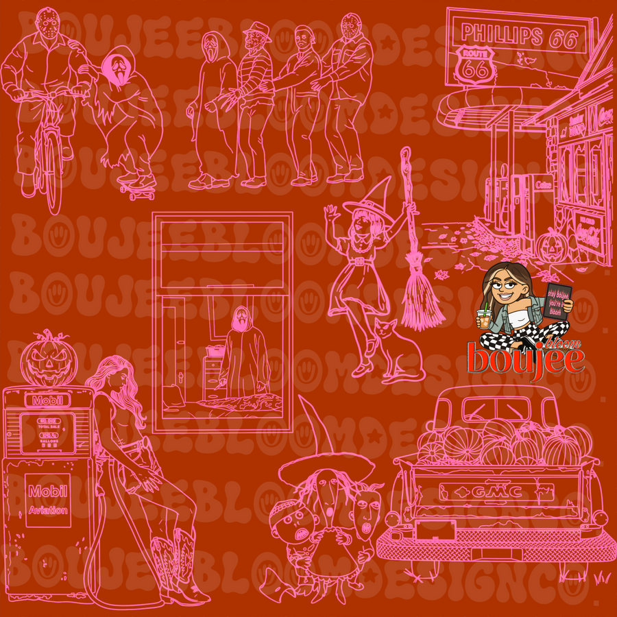 Vintage Fright Stamp Set PROCREATE ONLY