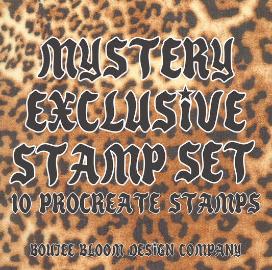 M Y S T E R Y exclusive procreate stamps