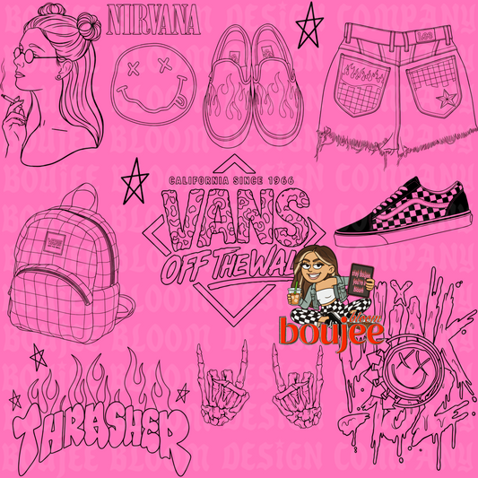 Just Another Hot Girl Stamp Set PROCREATE ONLY
