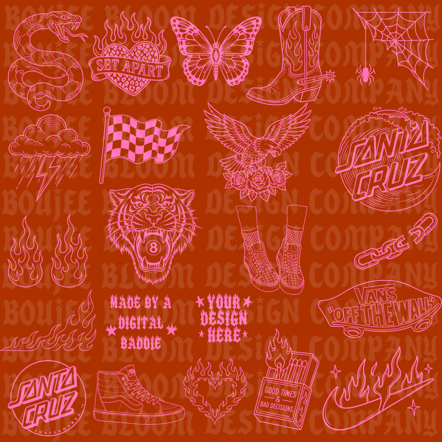 Vibey Stamp Set PROCREATE ONLY NO CODES