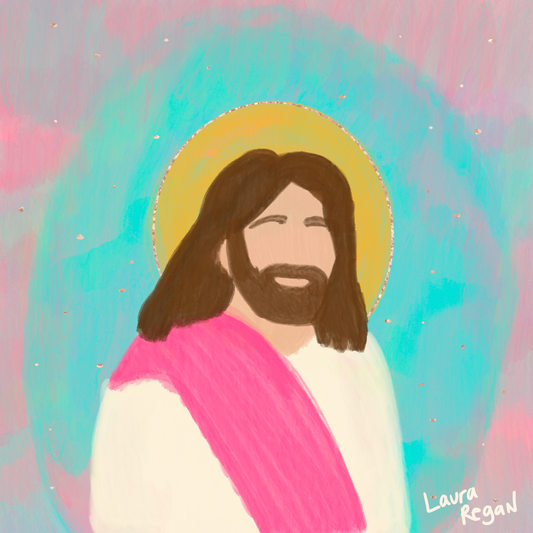 Jesus Painting by Laura Regan