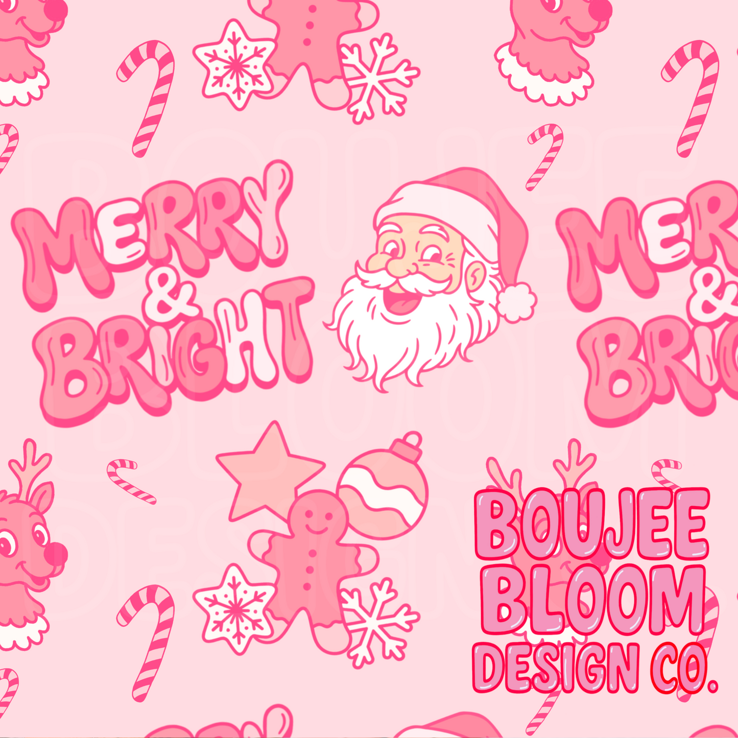 Merry and Bright Seamless