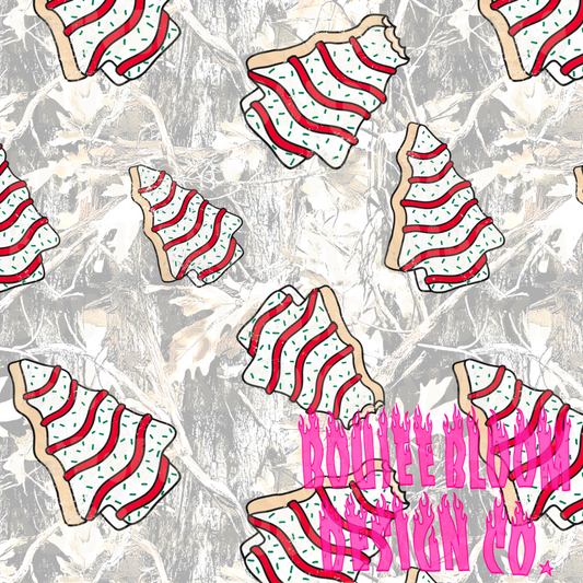 Camo Tree Cakes Seamless