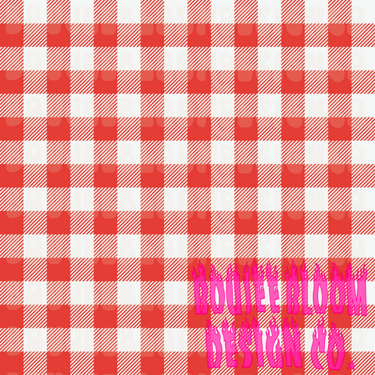 Red Gingham Seamless