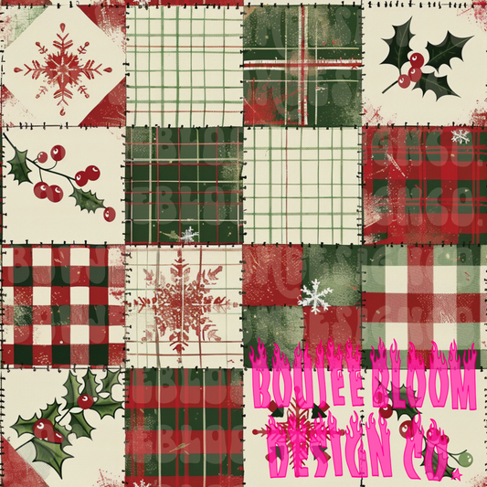 Christmas Quilt Seamless