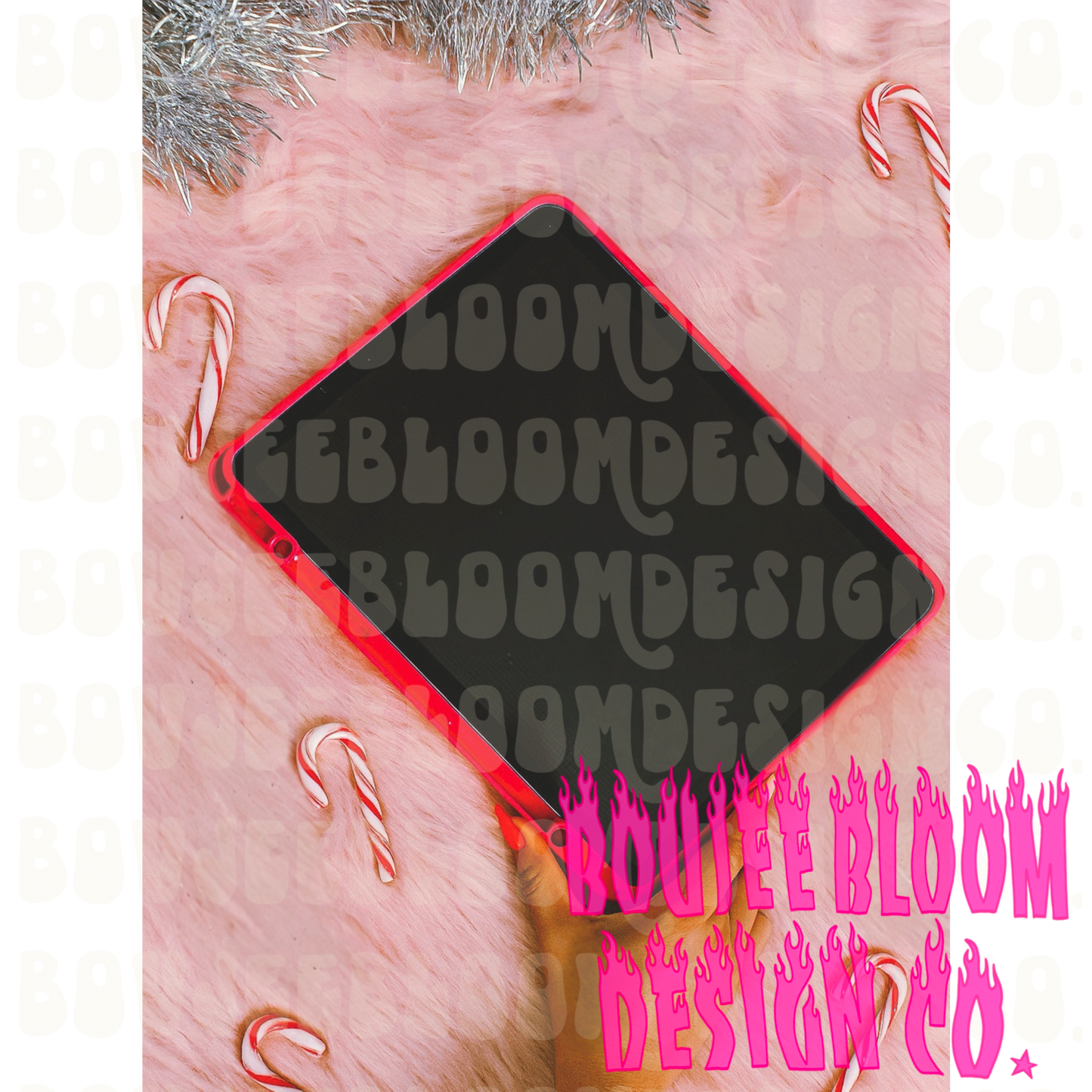 Candy Cane IPad Mock PNG