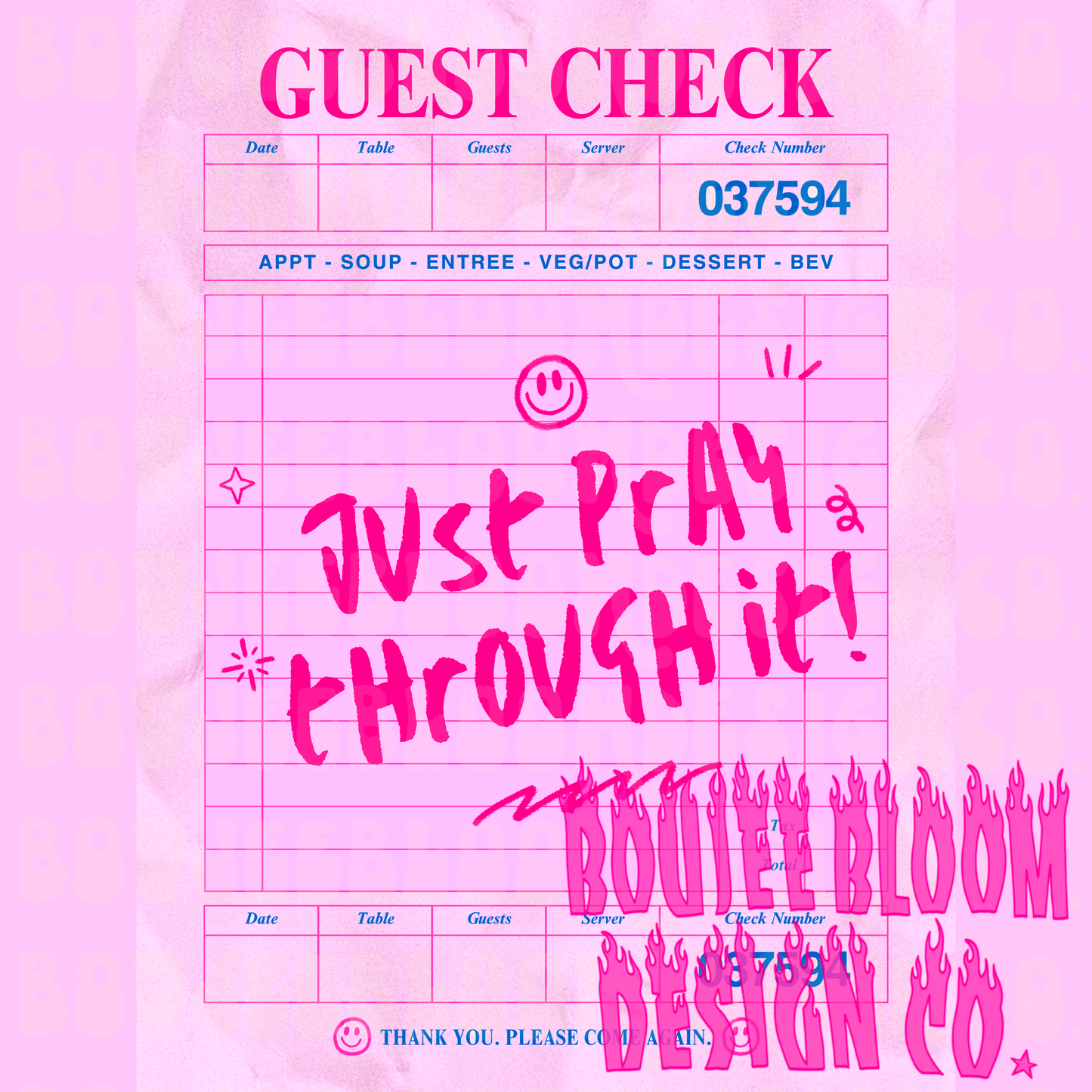 Just Pray Through It PNG + Clip Art