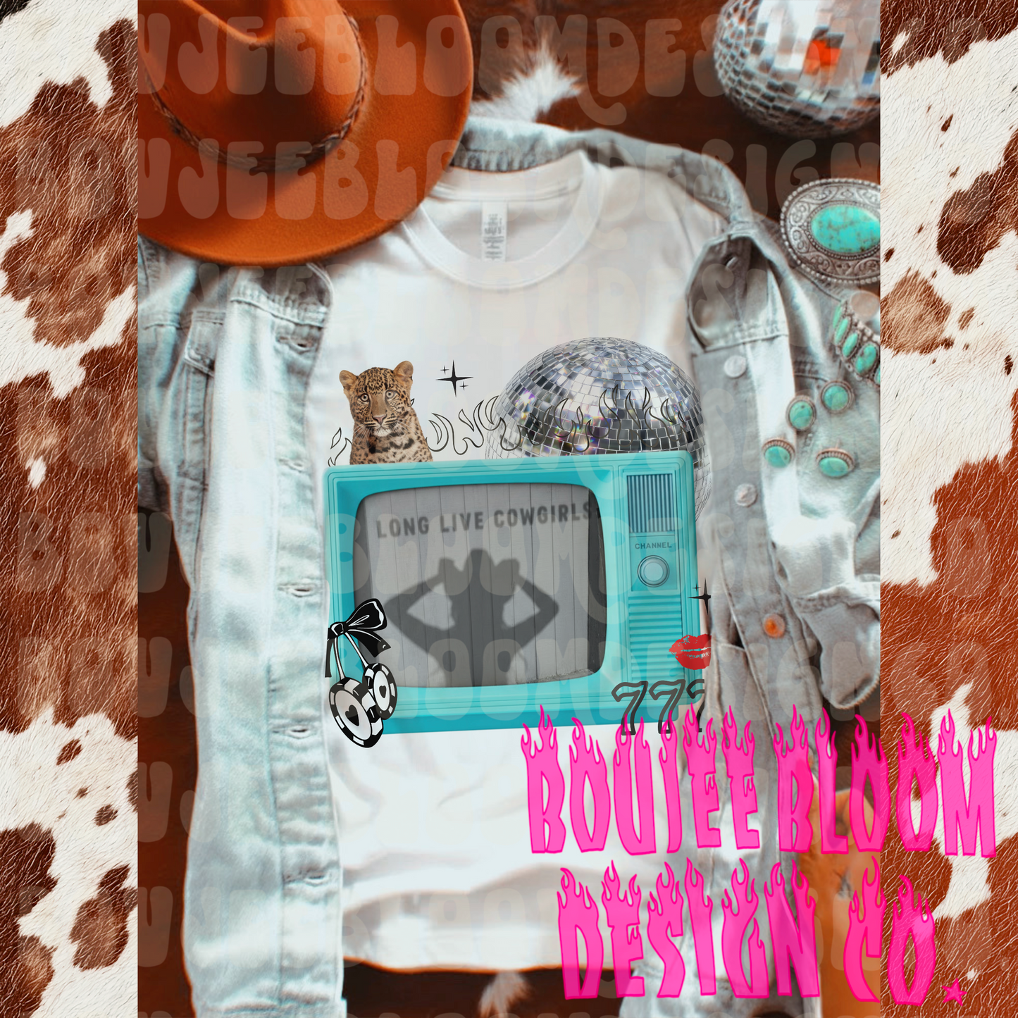 TURQUOISE RETRO TV PNG