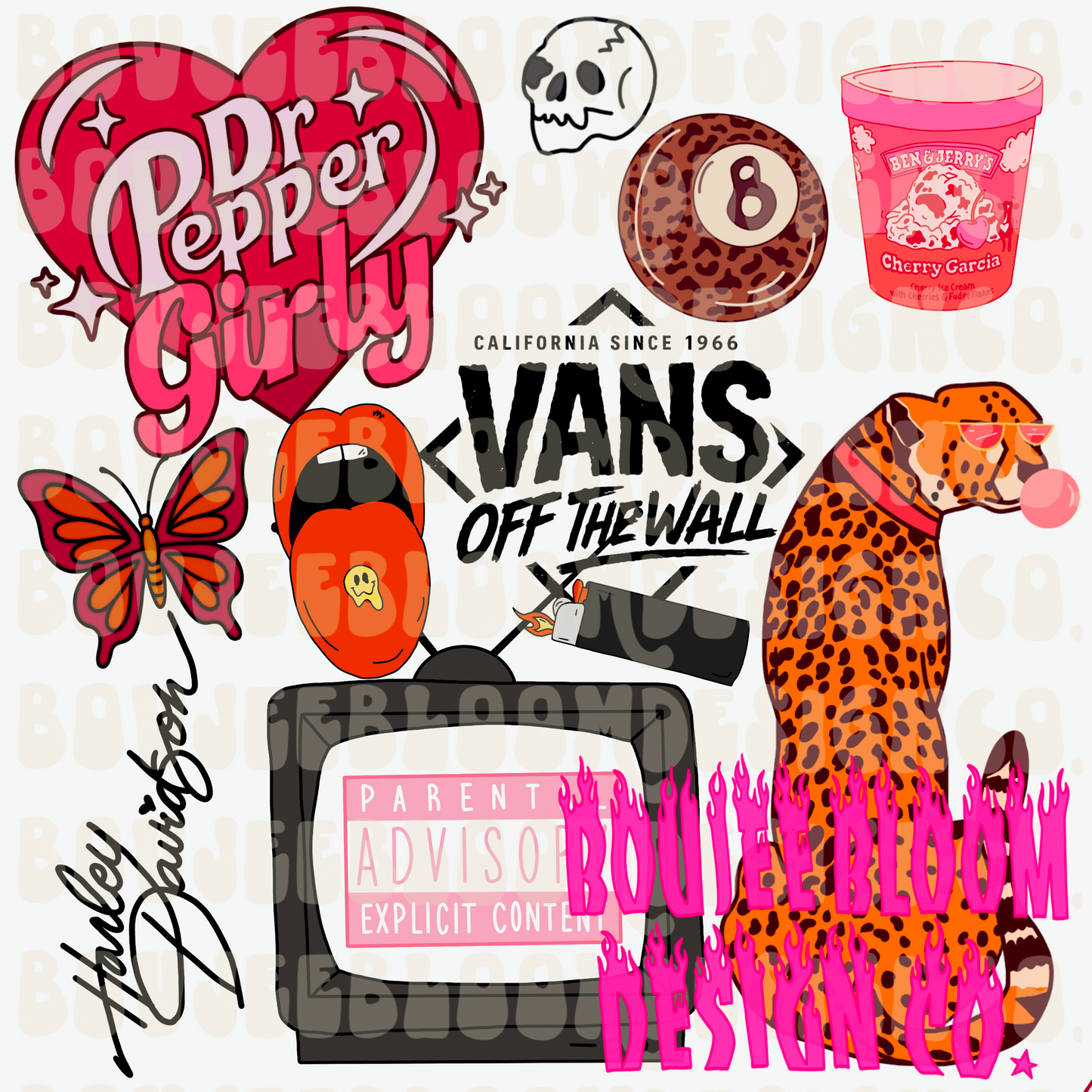 it girl Bundle hand drawn - Commercial Use Only Clip Art Bundle