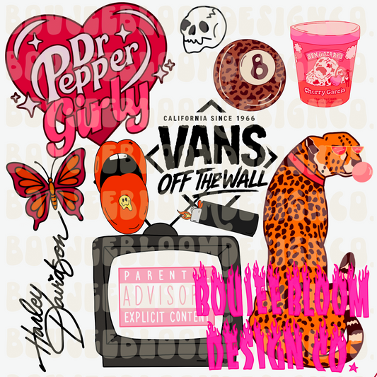 it girl Bundle hand drawn - Commercial Use Only Clip Art Bundle