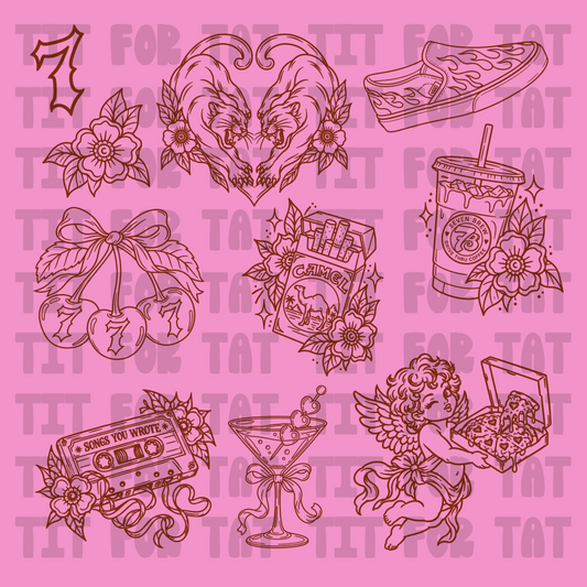 T!T FOR TAT PROCREATE STAMP SET ONLY BBDC X DRC COLLAB