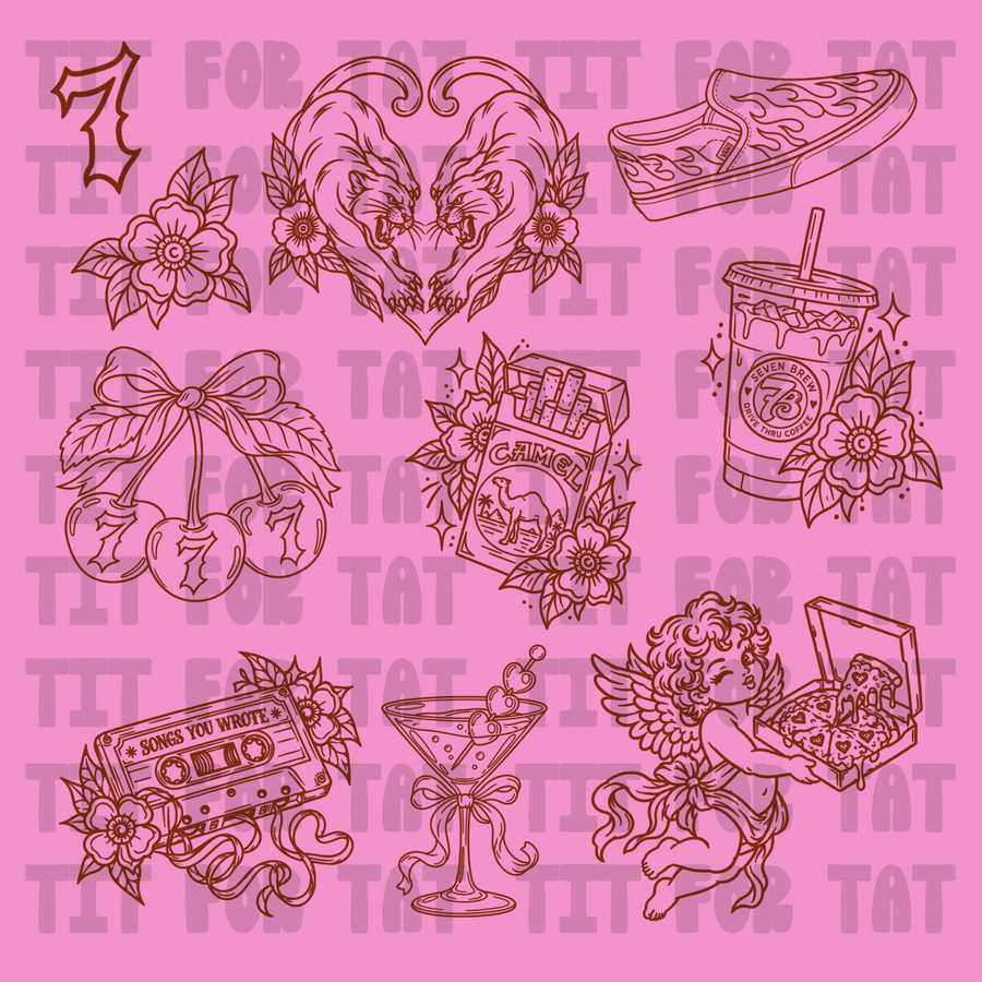 T!T FOR TAT PROCREATE STAMP SET ONLY BBDC X DRC COLLAB