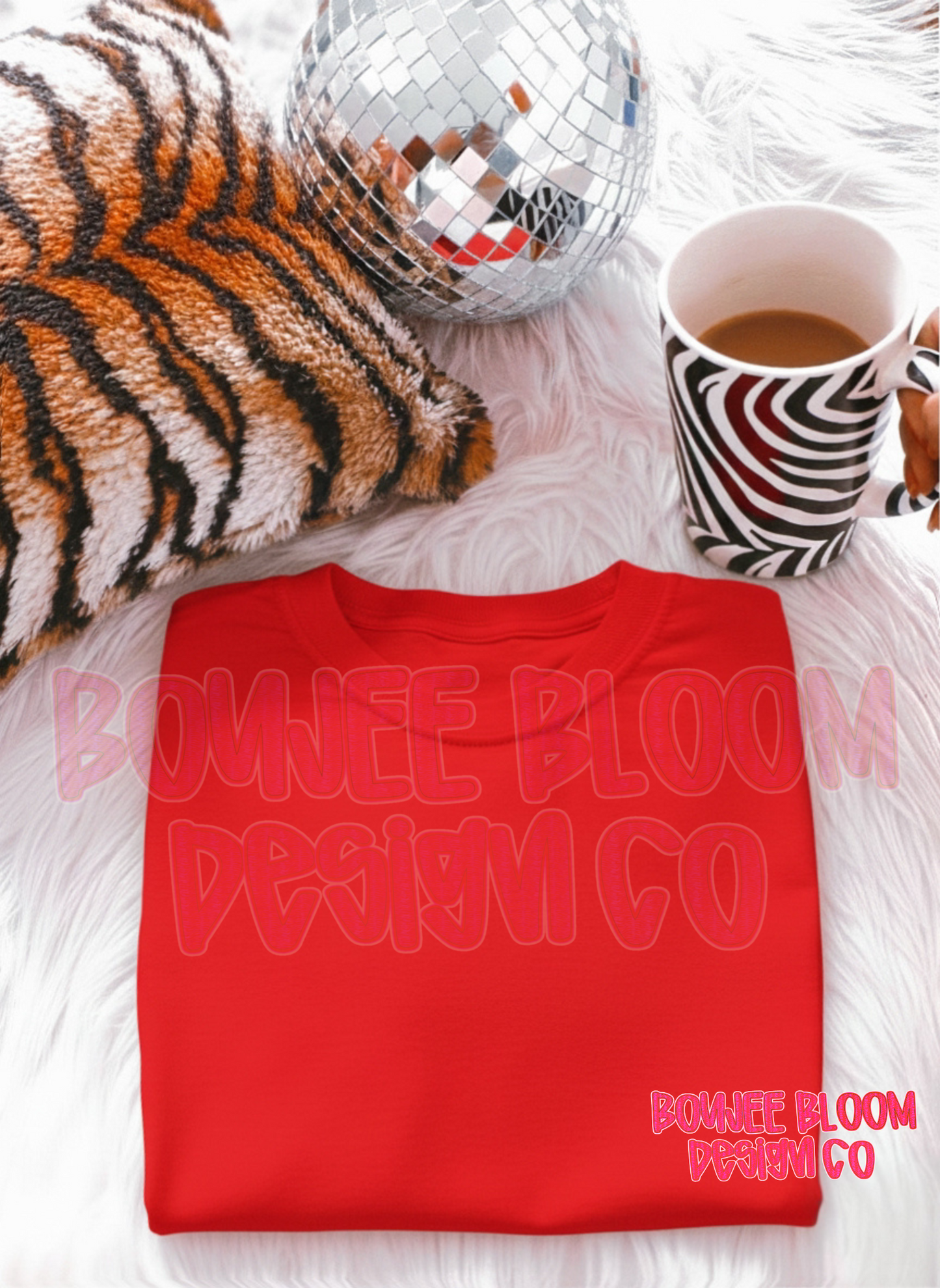 Red Tee Mock
