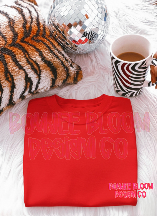 Red Tee Mock