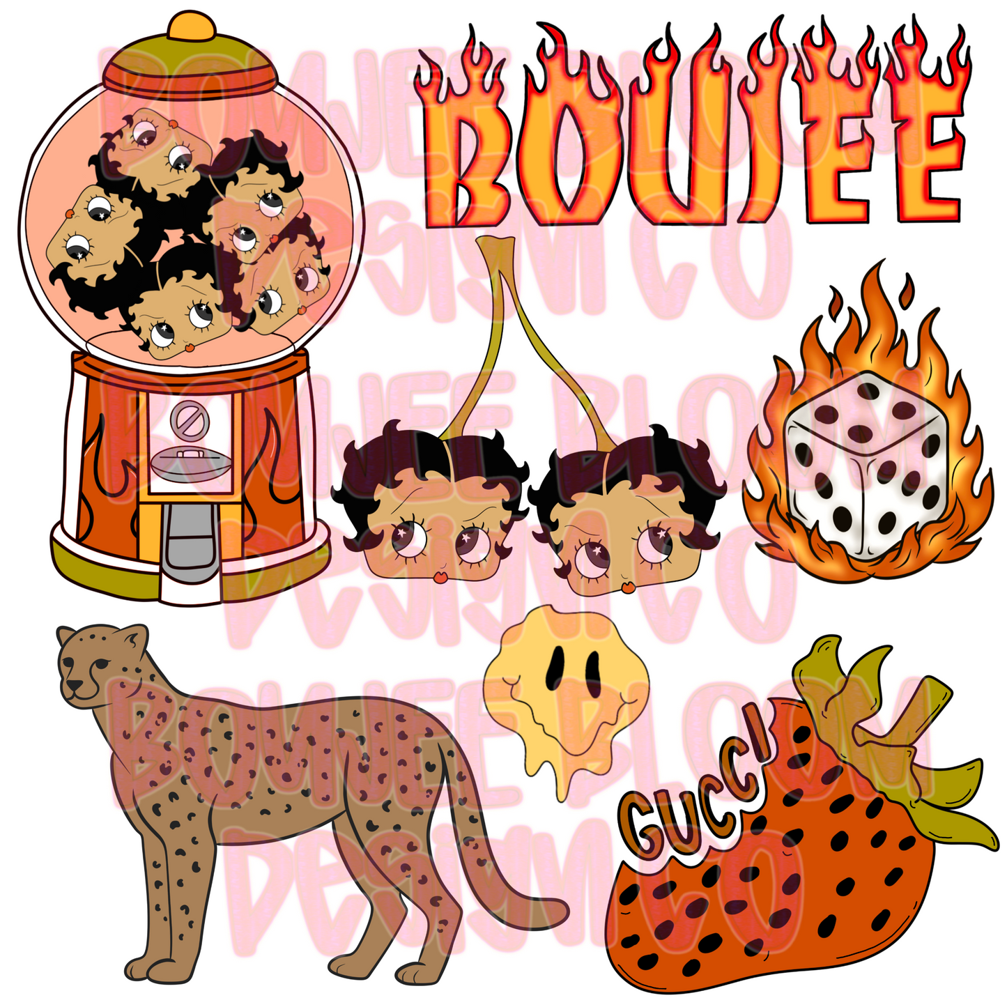 Cherry Boop - Commercial Use Only Clip Art Bundle