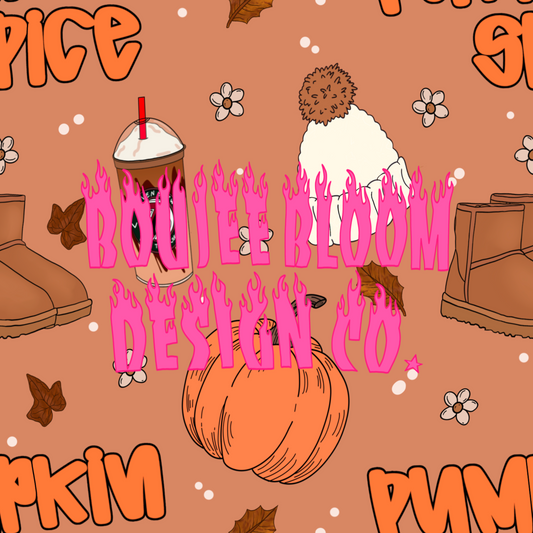 Non Boujee Pumpkin Spice Seamless BBDCO X BBB COLLAB