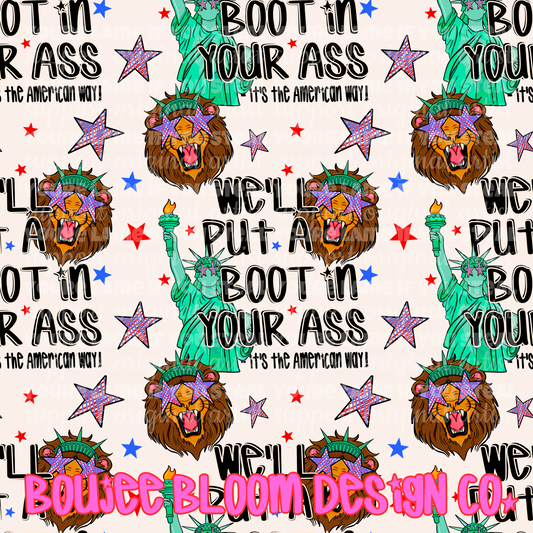 The Angry American RWB SEAMLESS