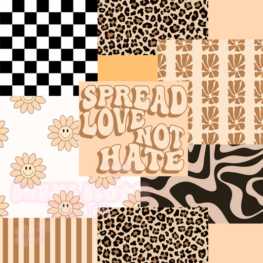 Spread Love Patchwork Seamless