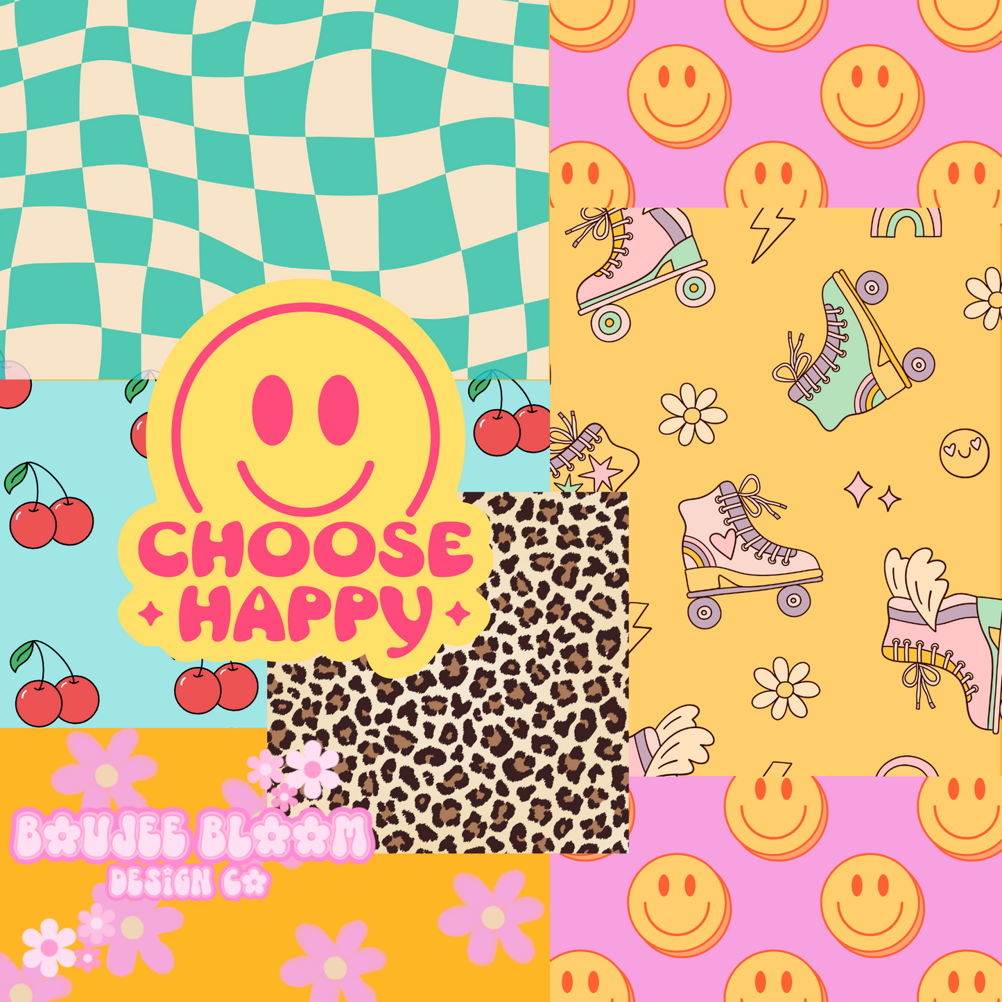 Choose Happy Patchwork LIMITED