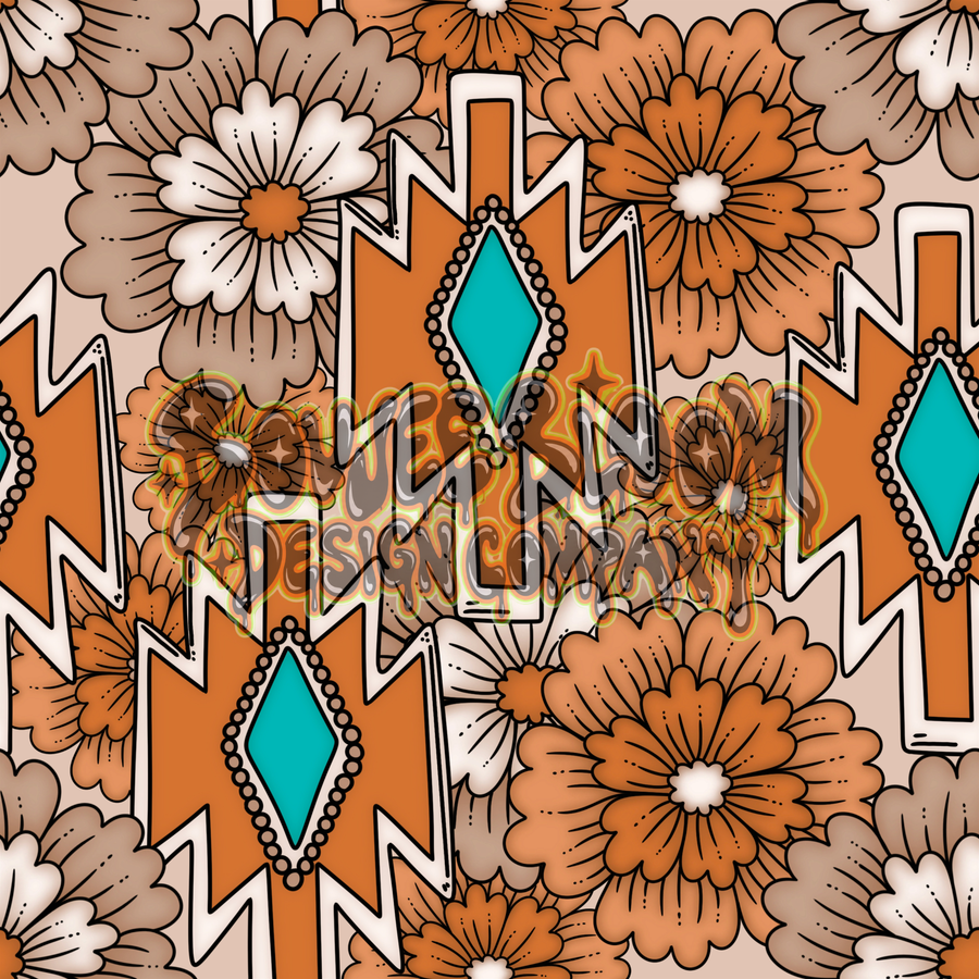 Desert Bloom Seamless