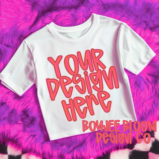 Magenta White Tee Mock