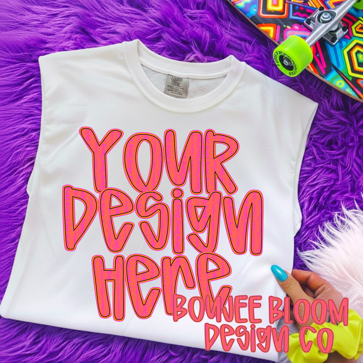 Skater White Tee Mock