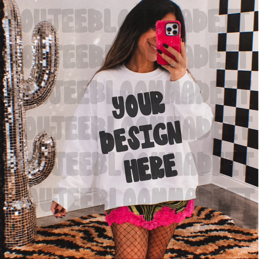 White Sweatshirt Mock Up